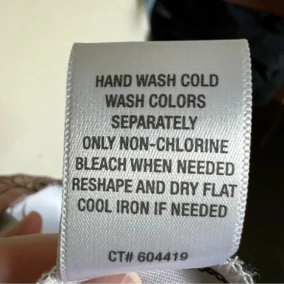 Roz & Ali‎ Navy Blue Pink Floral Dress Size 6 - Picture 10 of 10